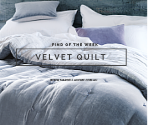 velvet quilt, find of the week