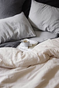 linen quilt cover & pillows