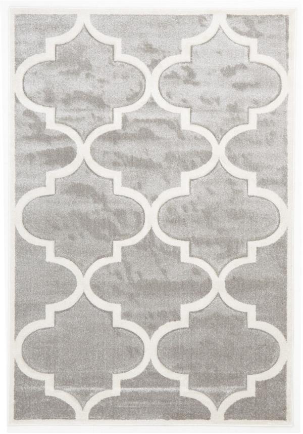 Grey and cream Moroccan rug