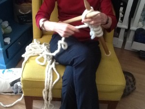 chunky wool knitting