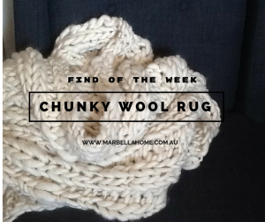 Chunky wool rug